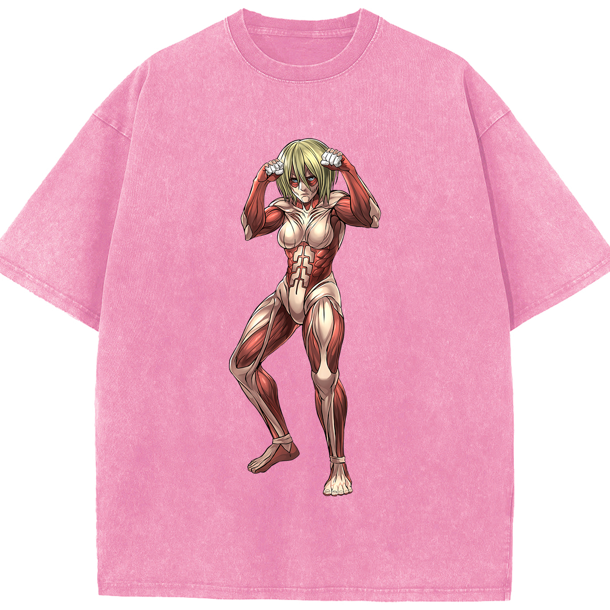 （画像用） 進撃の巨人 Attack on Titan 綿100% ヴィンテージ風 半袖Tシャツ（フロントプリント）